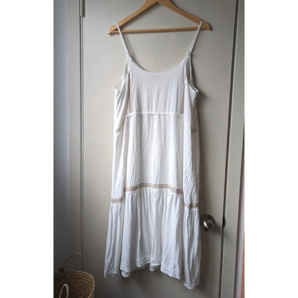 Frank & Oak White Midi Summer Dress - Picture 2 of 8